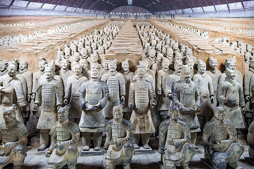 Illustration of Terracotta Army artifact